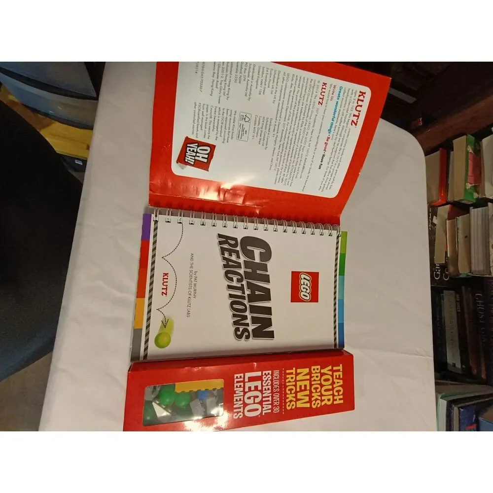 Lego Chain reactions klutz kit design build New in box